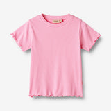 Wheat Main  T-skjorte S/S Irene Jersey Tops and T-Shirts 2356 pink