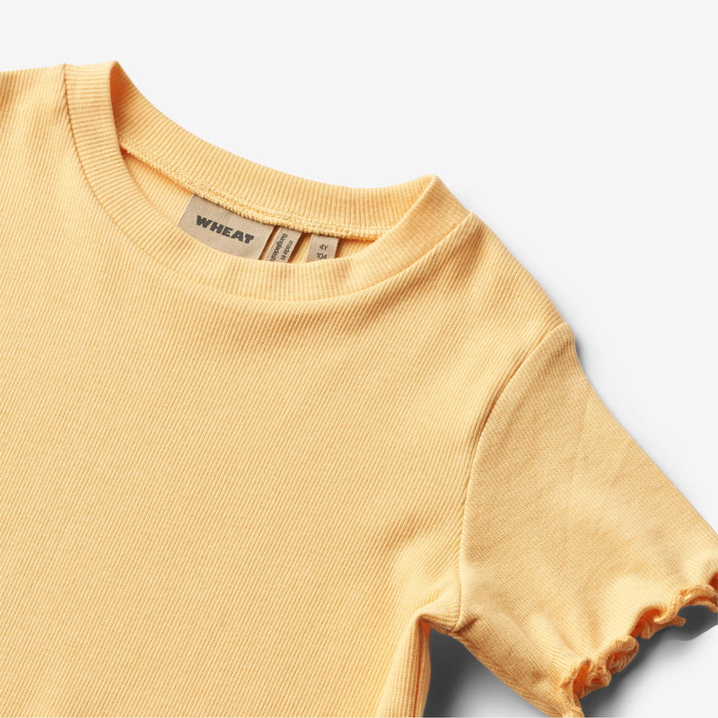 Wheat Main  T-skjorte S/S Irene Jersey Tops and T-Shirts 5001 pale apricot