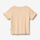 Wheat Main T-skjorte S/S Irene Jersey Tops and T-Shirts 1251 Pale Peach