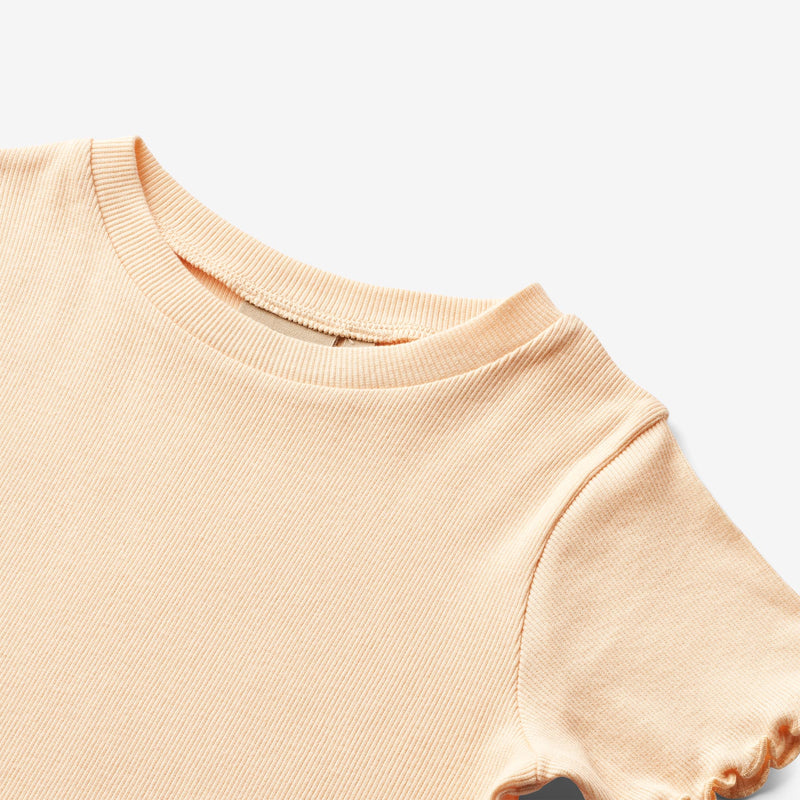 Wheat Main T-skjorte S/S Irene Jersey Tops and T-Shirts 1251 pale peach