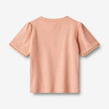 Wheat Main  T-skjorte S/S Iris Jersey Tops and T-Shirts 2563 soft coral