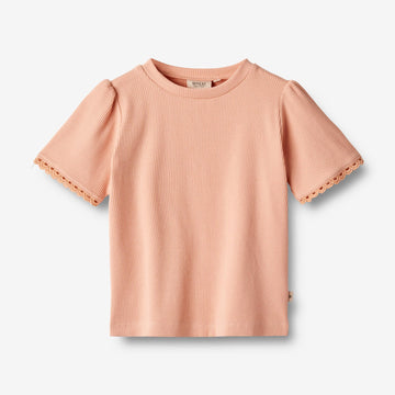 Wheat Main  T-skjorte S/S Iris Jersey Tops and T-Shirts 2563 soft coral