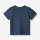Wheat Main  T-skjorte S/S Kristian Jersey Tops and T-Shirts 1042 blue waves