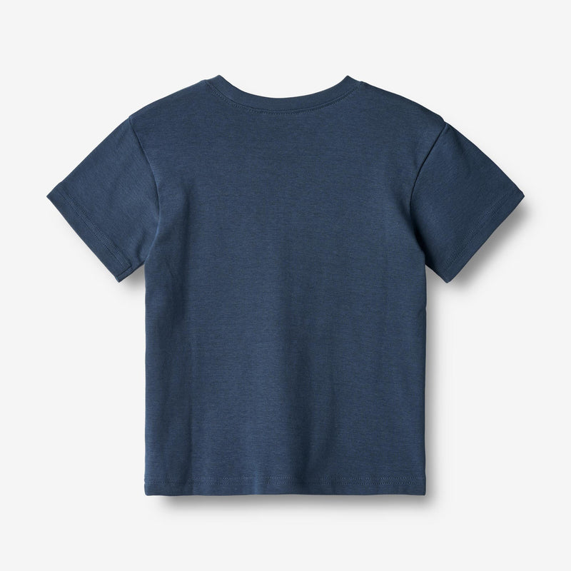 Wheat Main  T-skjorte S/S Kristian Jersey Tops and T-Shirts 1042 blue waves