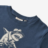 Wheat Main  T-skjorte S/S Kristian Jersey Tops and T-Shirts 1042 blue waves