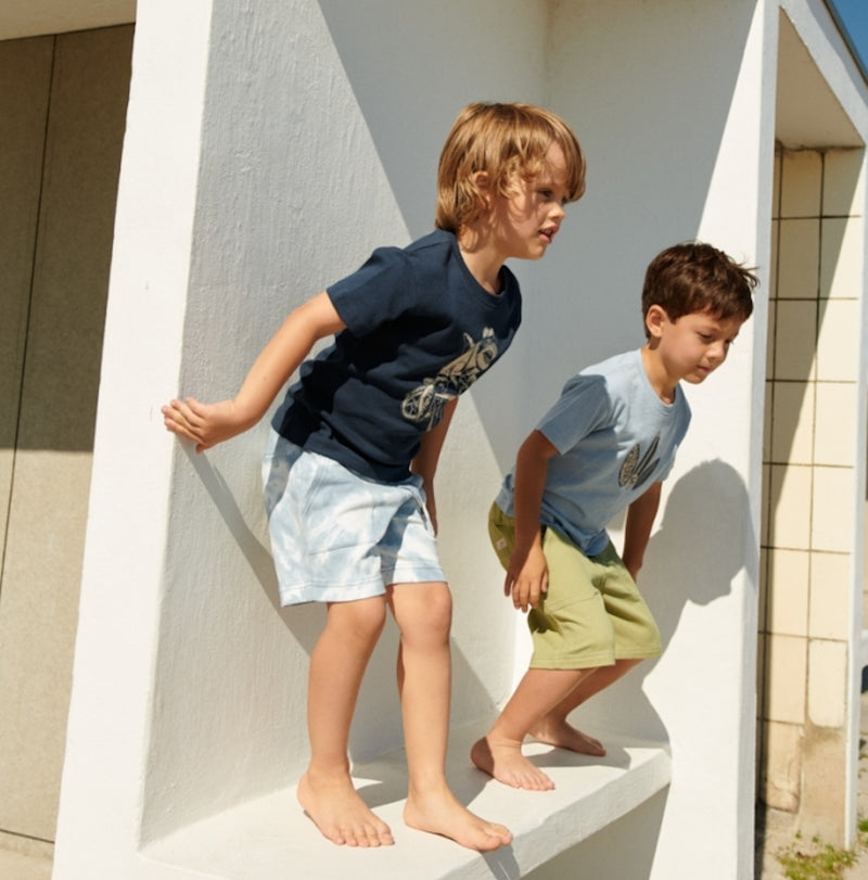 Wheat Main  T-skjorte S/S Kristian Jersey Tops and T-Shirts 1042 blue waves