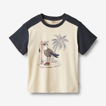 Wheat Main  T-skjorte S/S Laurits Jersey Tops and T-Shirts 1477 shell