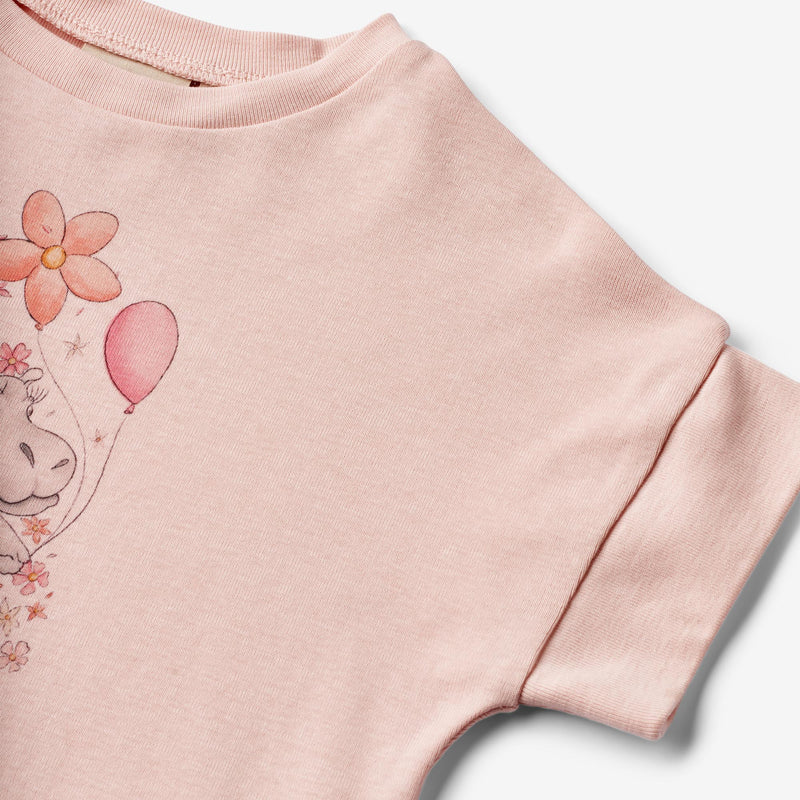 Wheat Main  T-skjorte S/S Lulu Jersey Tops and T-Shirts 2281 rose ballet