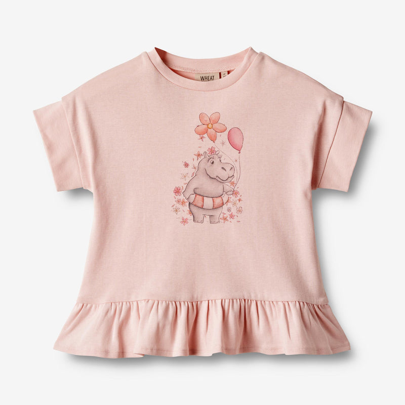 Wheat Main  T-skjorte S/S Lulu Jersey Tops and T-Shirts 2281 rose ballet