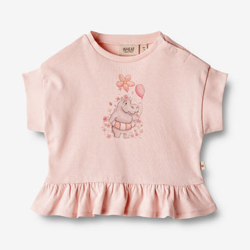 Wheat Main  T-skjorte S/S Lulu Jersey Tops and T-Shirts 2281 rose ballet