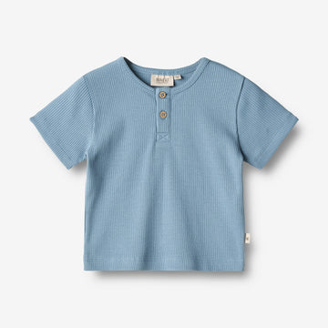 Wheat Main  T-skjorte S/S Lumi Jersey Tops and T-Shirts 1043 blue