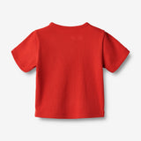 Wheat Main  T-skjorte S/S Lumi Jersey Tops and T-Shirts 2072 red