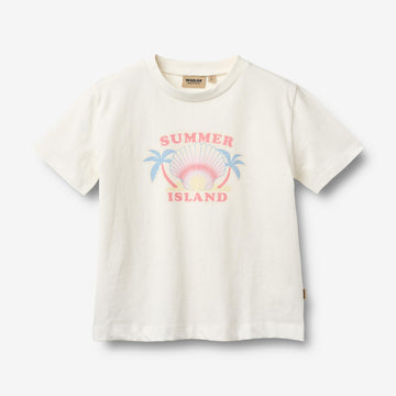 Wheat Main T-skjorte S/S Mirsa T-Shirt 9639 cloud