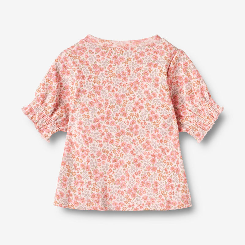 Wheat Main  T-skjorte S/S Norma Jersey Tops and T-Shirts 2475 rose flowers