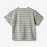 Wheat Main  T-skjorte S/S Tommy Jersey Tops and T-Shirts 1476 sea mist stripe