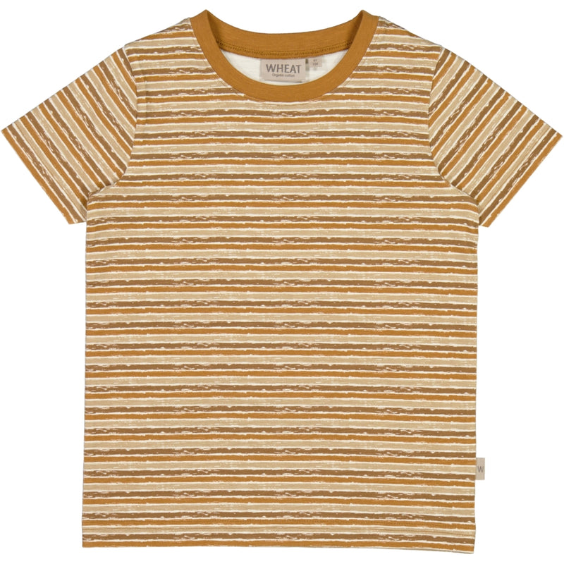 T-skjorte Striber - caramel stripe