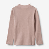 Wheat Wool  T-skjorte Ull Ruffle LS Jersey Tops and T-Shirts 2086 dark powder 