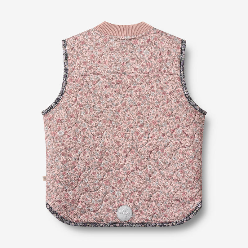 Wheat Outerwear Termo Gilet Eden Vest 9540 soft lavender flowers
