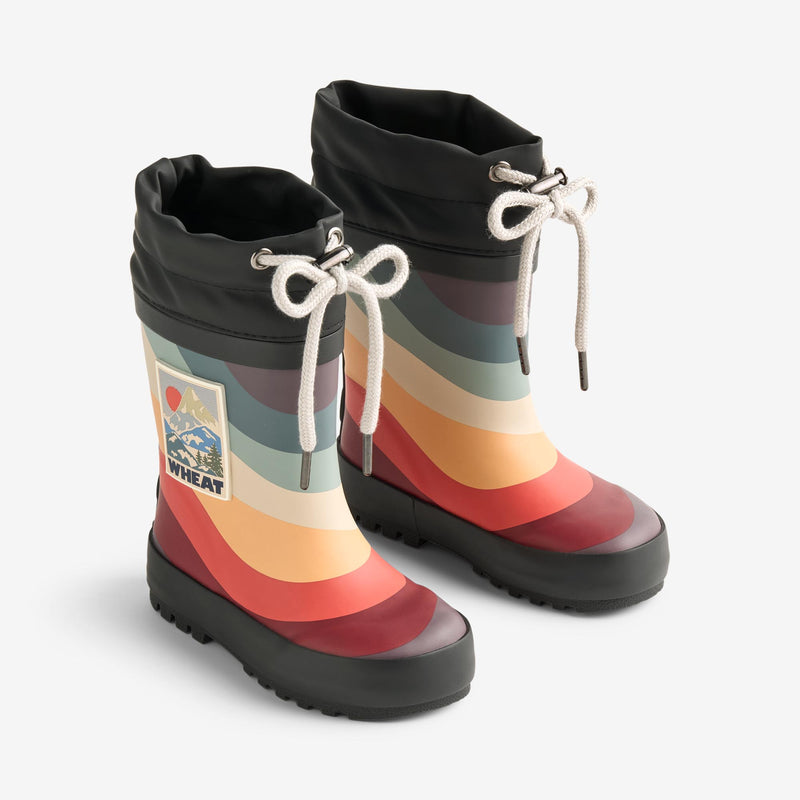 Wheat Footwear Termo Gummistøvel Rubber Boot 1236 rainbow waves