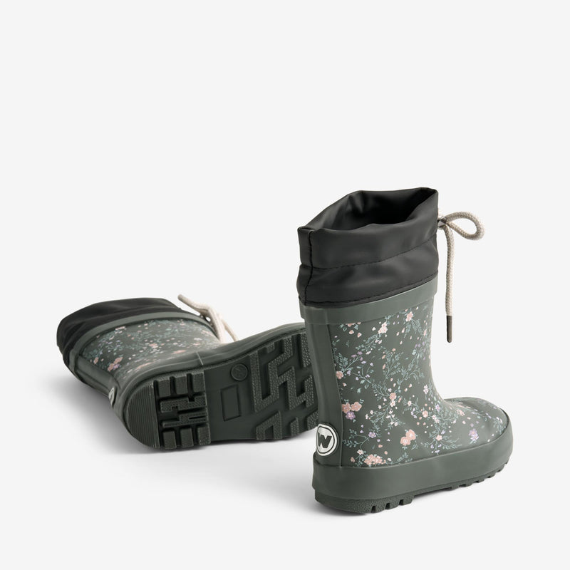 Wheat Footwear Termo Gummistøvel Rubber Boot 9533 forest lake checked flowers