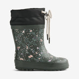 Wheat Footwear Termo Gummistøvel Rubber Boot 9533 forest lake checked flowers