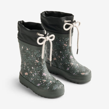 Wheat Footwear Termo Gummistøvel Rubber Boot 9533 forest lake checked flowers