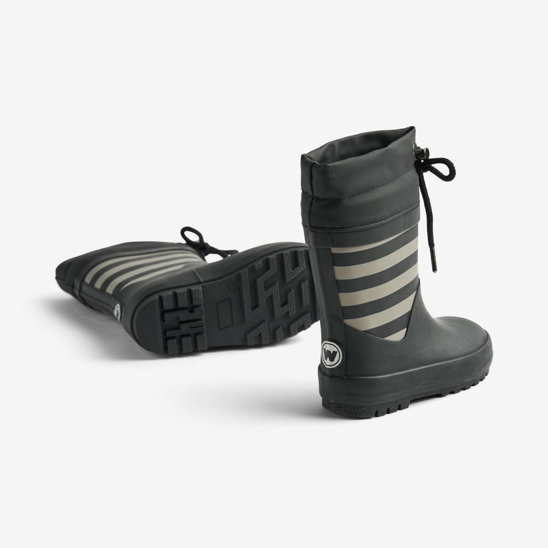 Wheat Footwear Termo Gummistøvel Rubber Boots 0040 black stripe