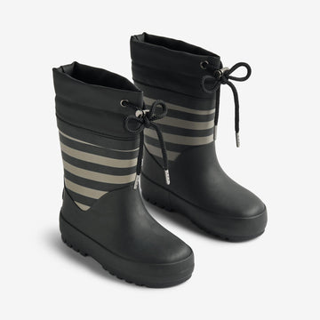 Wheat Footwear Termo Gummistøvel Rubber Boot 0040 black stripe