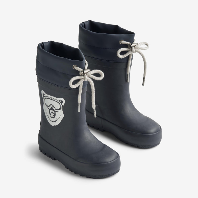 Wheat Footwear Termo Gummistøvel Rubber Boot 1158 navy bear