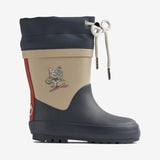 Wheat Footwear Termo Gummistøvel Rubber Boots 1159 navy dino