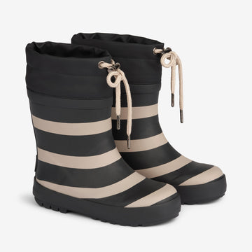 Wheat Footwear Termo Gummistøvel Print Rubber Boots 0040 black stripe