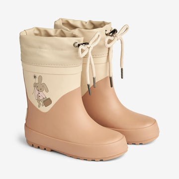 Wheat Footwear Termo Gummistøvel Solid Rubber Boots 2358 pink sand