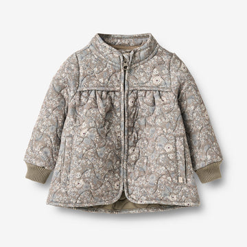 Wheat Outerwear Termo Jakke Thilde Jacket 9673 grey stone flowers