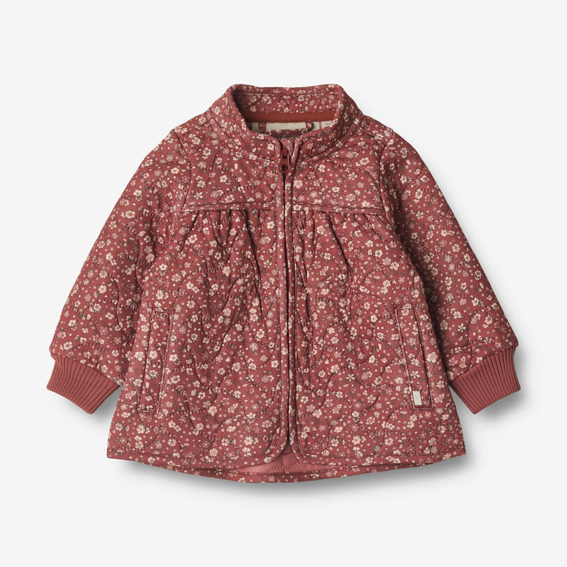 Wheat Outerwear Termo Jakke Thilde | Baby Thermo 2077 red flowers