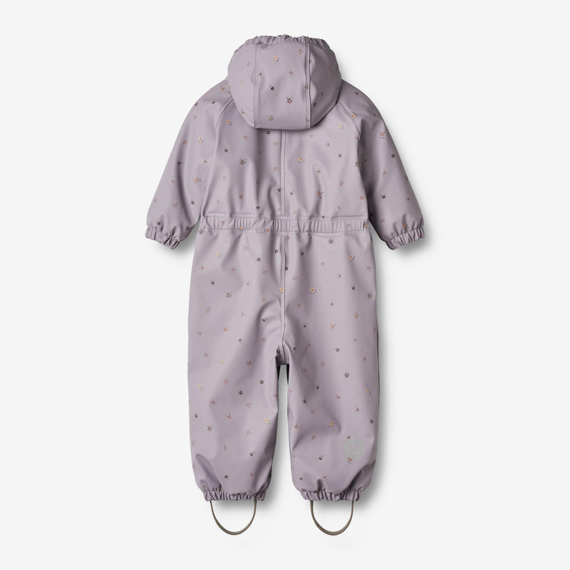 Wheat Outerwear Termo Regndress Aiko | Baby Rainwear 1347 lavender flowers