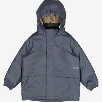 Wheat Outerwear Termo Regnfrakk Ajo Rainwear 1292 greyblue