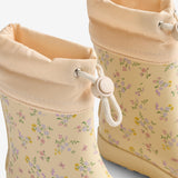 Wheat Footwear Termo gummi barbeint Zerro Rubber Boot 9632 barely apricot flowers