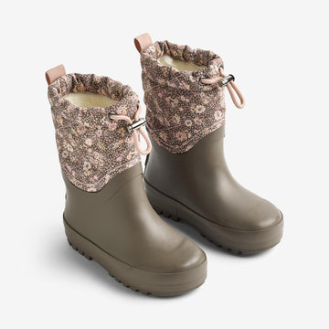 Wheat Footwear Termo snøstøvel Drizzle Winter Footwear 9676 dry wood snow flowers