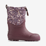 Wheat Footwear Termo snøstøvel Drizzle Rubber Boots 1177 purple tulips