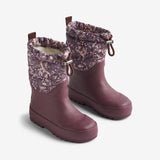 Wheat Footwear Termo snøstøvel Drizzle Rubber Boots 1177 purple tulips