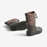 Wheat Footwear Termo snøstøvel Drizzle Rubber Boots 1186 raven wild flowers