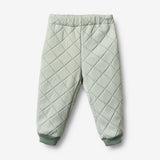 Wheat Outerwear Termobukser Alex Trousers 4142 green stripe