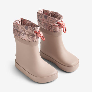 Wheat Footwear Thermo Barefoot Rubber Boot Arden Rubber Boot 5090 golden flowers