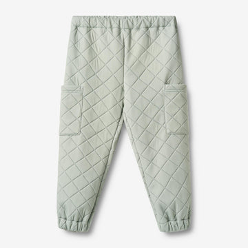 Wheat Outerwear Thermo Cargobukser Nane Trousers 4142 green stripe