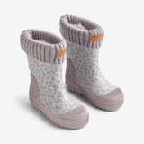 Wheat Footwear Thermo Gummistøvel Wader Rubber Boot 9735 lilac blue flowers
