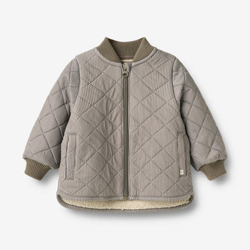 Wheat Outerwear Thermojakke Benni Jacket 9622 brown stripe