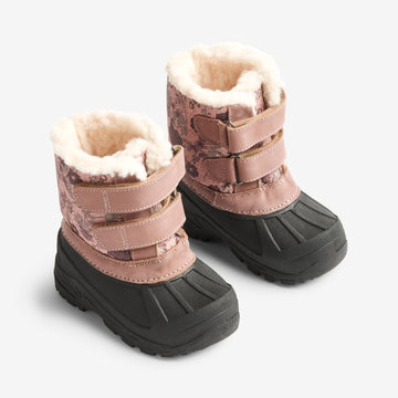 Wheat Footwear Thy Termo Pac Støvel Print Winter Footwear 2163 dusty rouge 