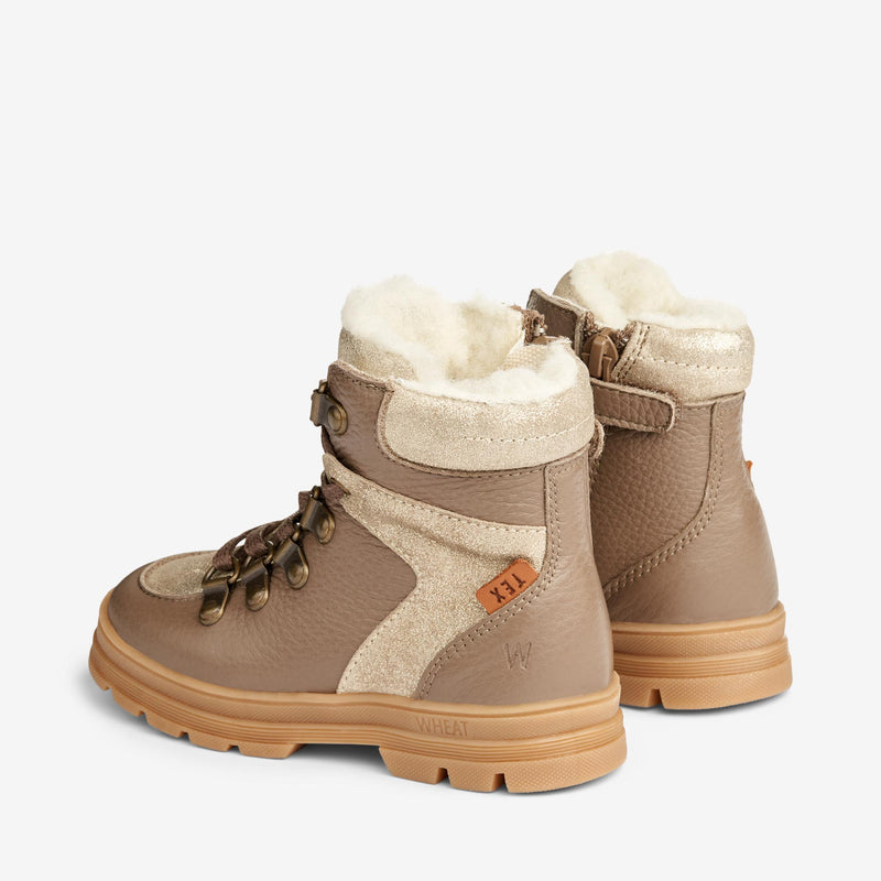 Wheat Footwear Toni Tex Hiker Glitter Winter Footwear 0171 grey