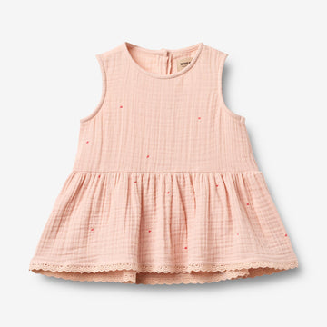 Wheat Main Top Lace Bea Top 9652 powder hearts