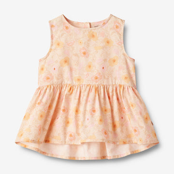 Wheat Main  Topp Bea Shirts and Blouses 9061 alabaster flower bobbles